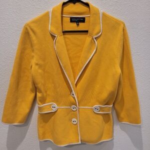 Jones New York Signature Blazer Yellow size Medium